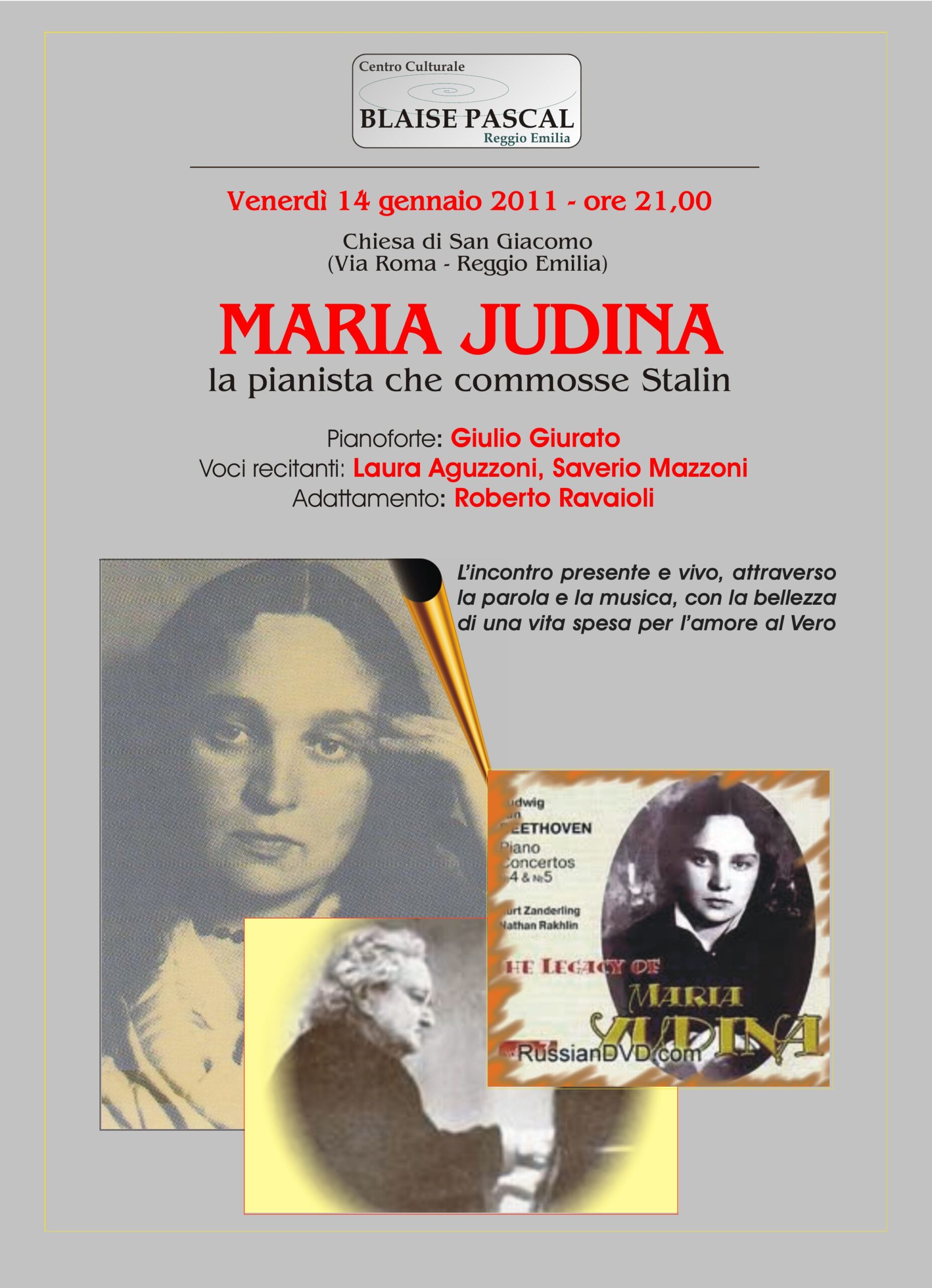 MARIA JUDINA la pianista che commosse Stalin