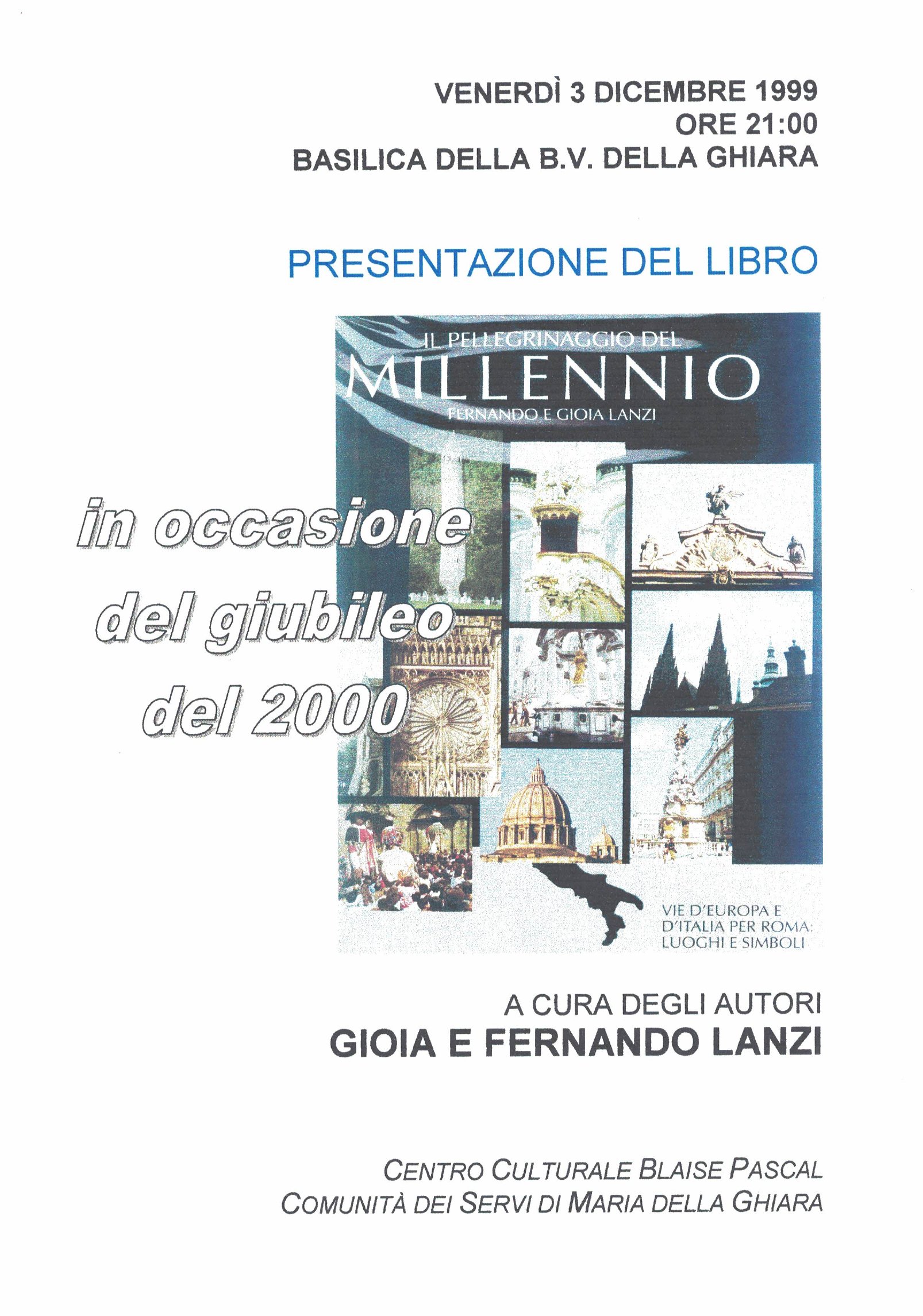 PRESENTAZIONE DEL LIBRO "IL PELLEGRINAGGIO DEL MILLENNIO"