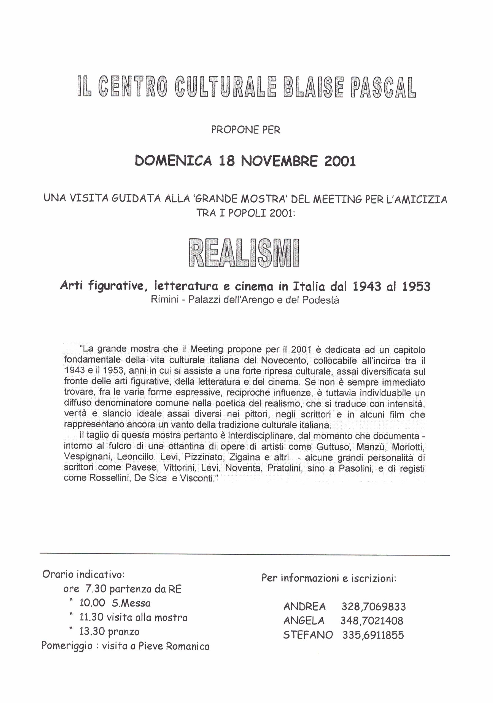 REALISMI: Arti figurative, letteratura e cinema in Italia dal 1943 al 1953