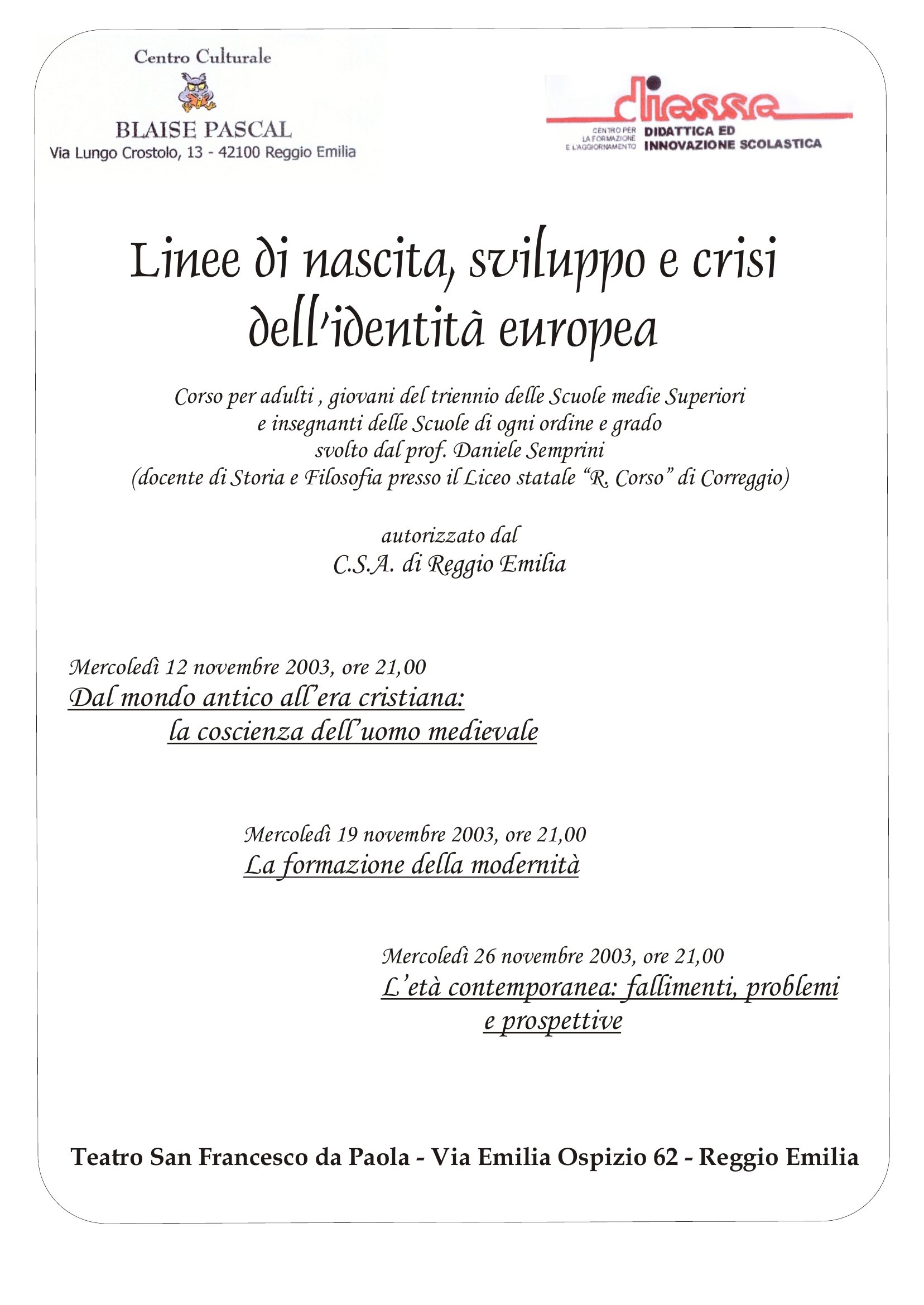 L'età contemporanea: fallimenti, problemi e prospettive