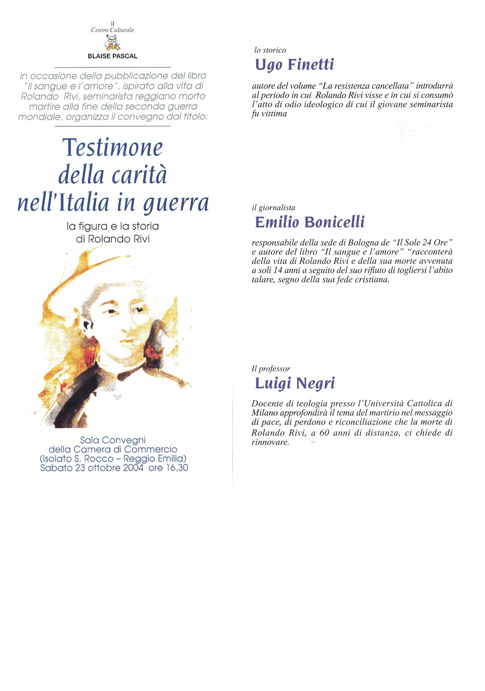 Testimone della carità nell'Italia in guerra