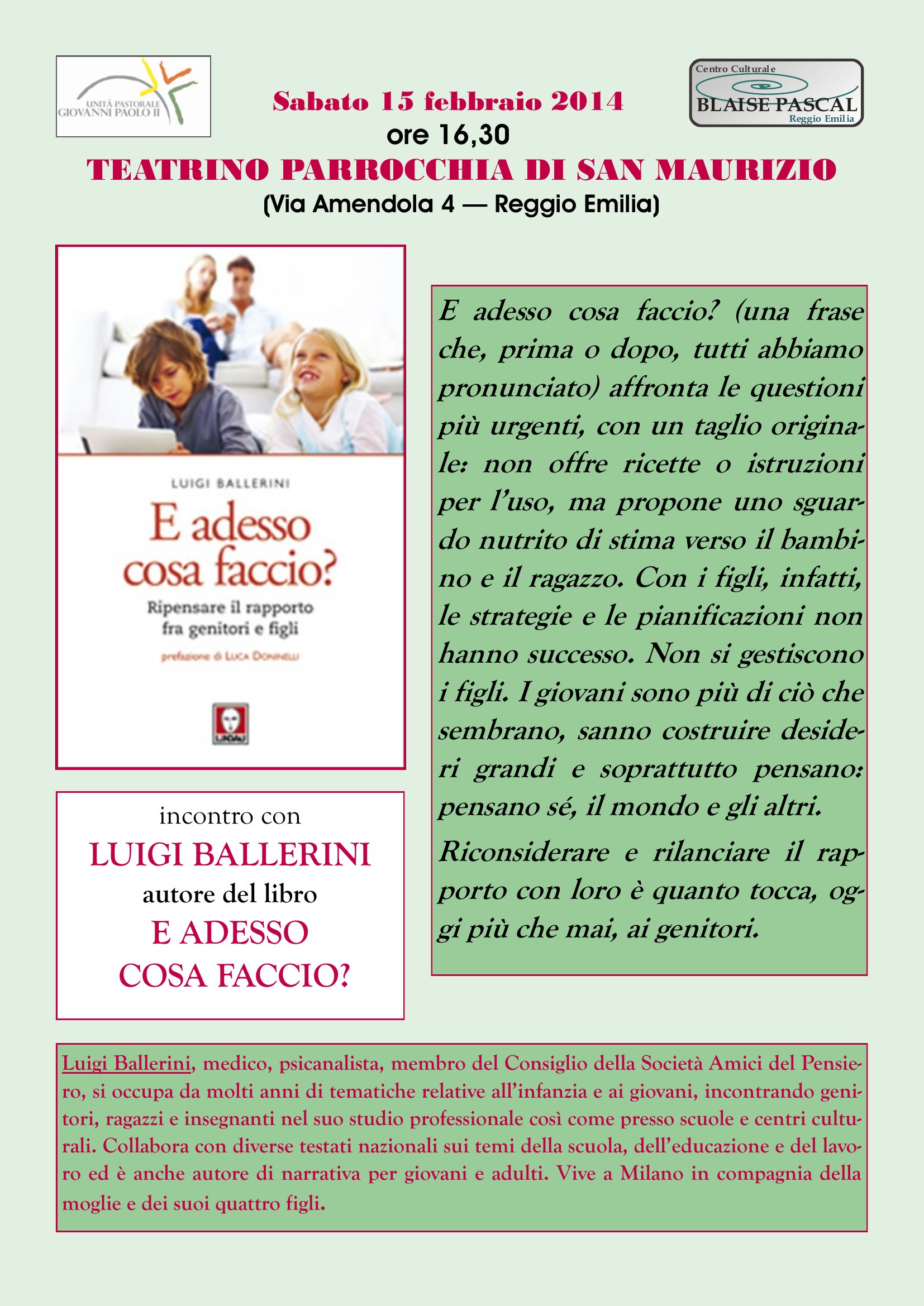 E adesso cosa faccio? Ripensare il rapporto fra genitori e figli