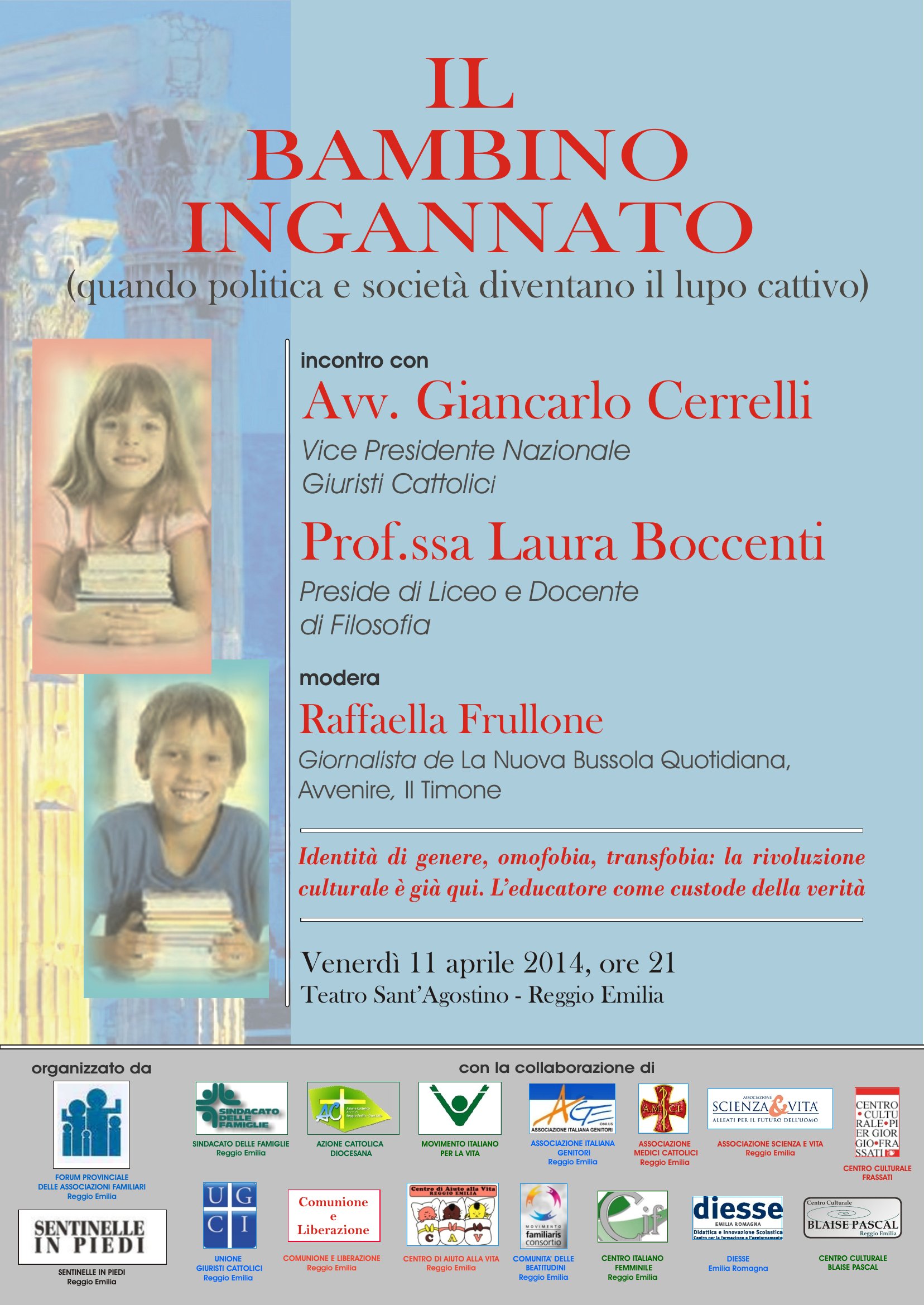 IL BAMBINO INGANNATO (quando politica e società diventano il lupo cattivo)