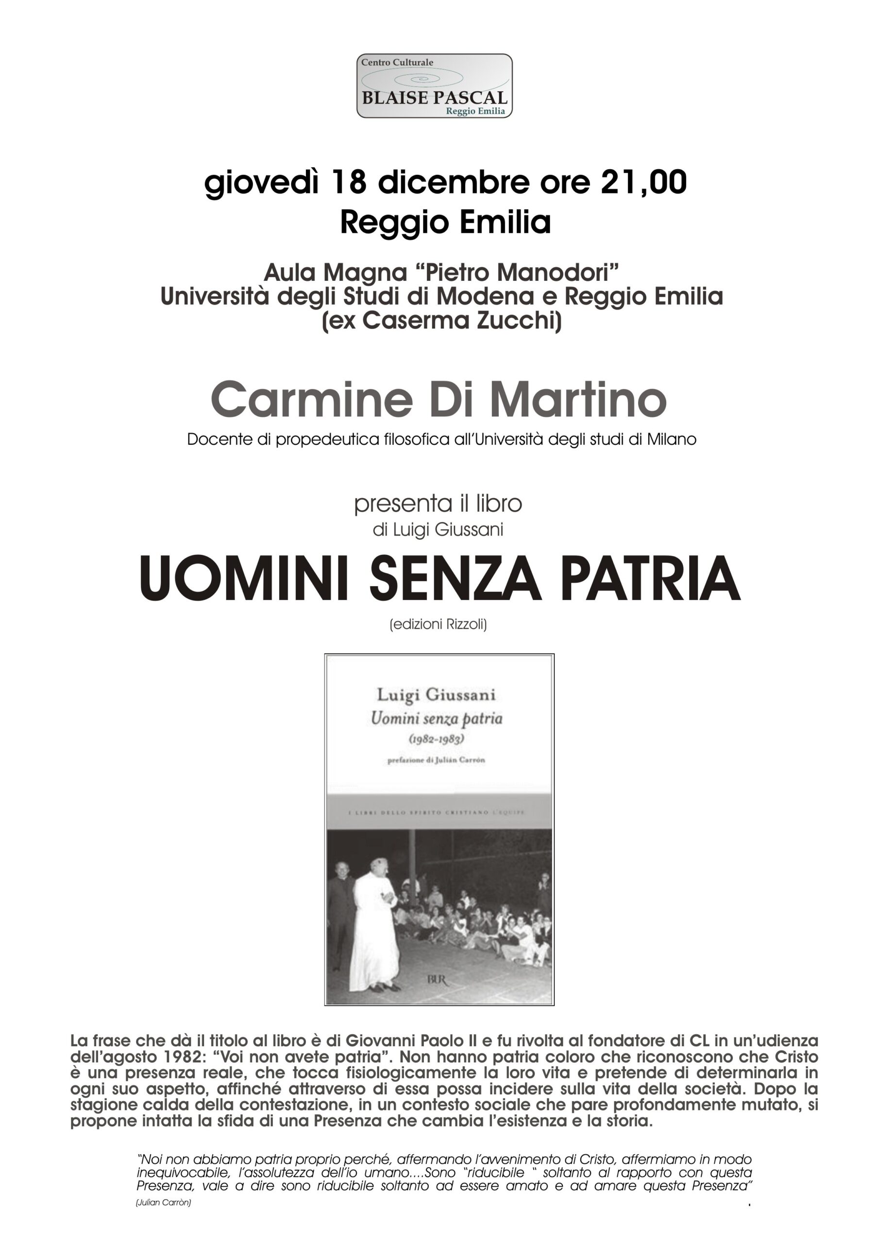 UOMINI SENZA PATRIA