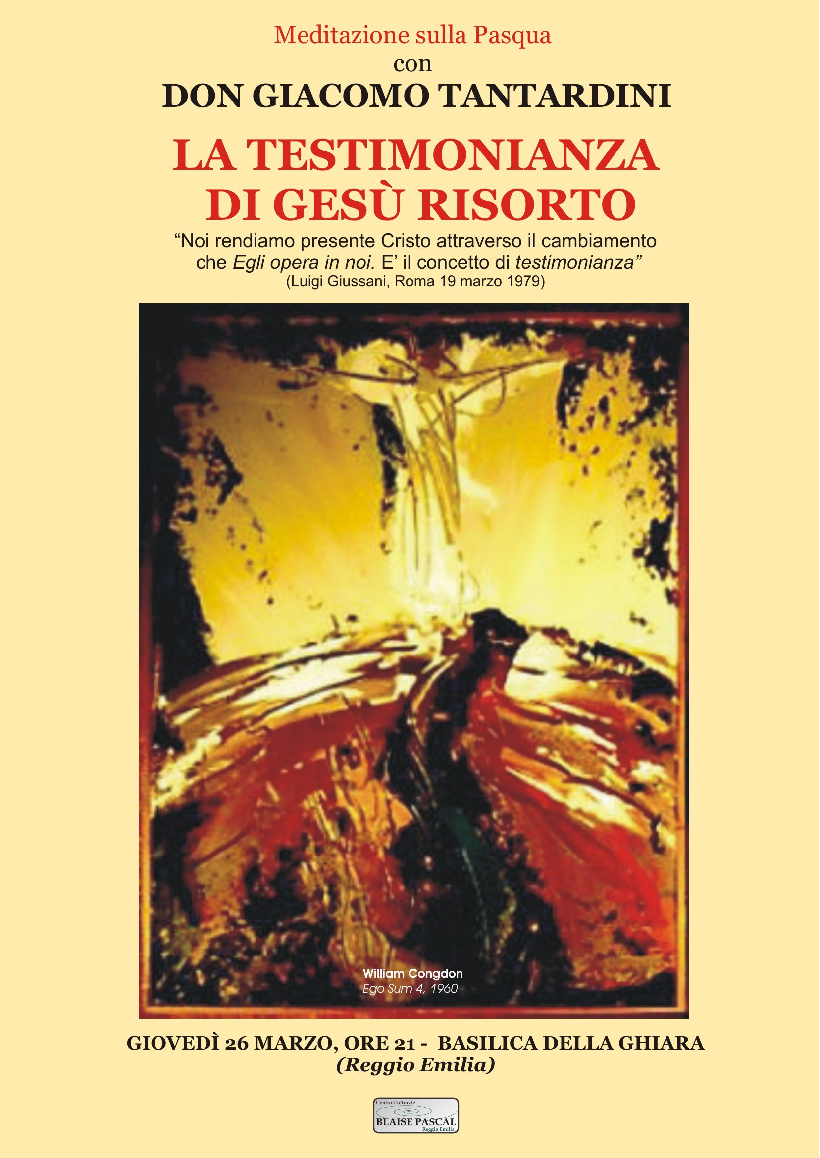 Meditazione sulla Pasqua - LA TESTIMONIANZA DI GESÙ RISORTO