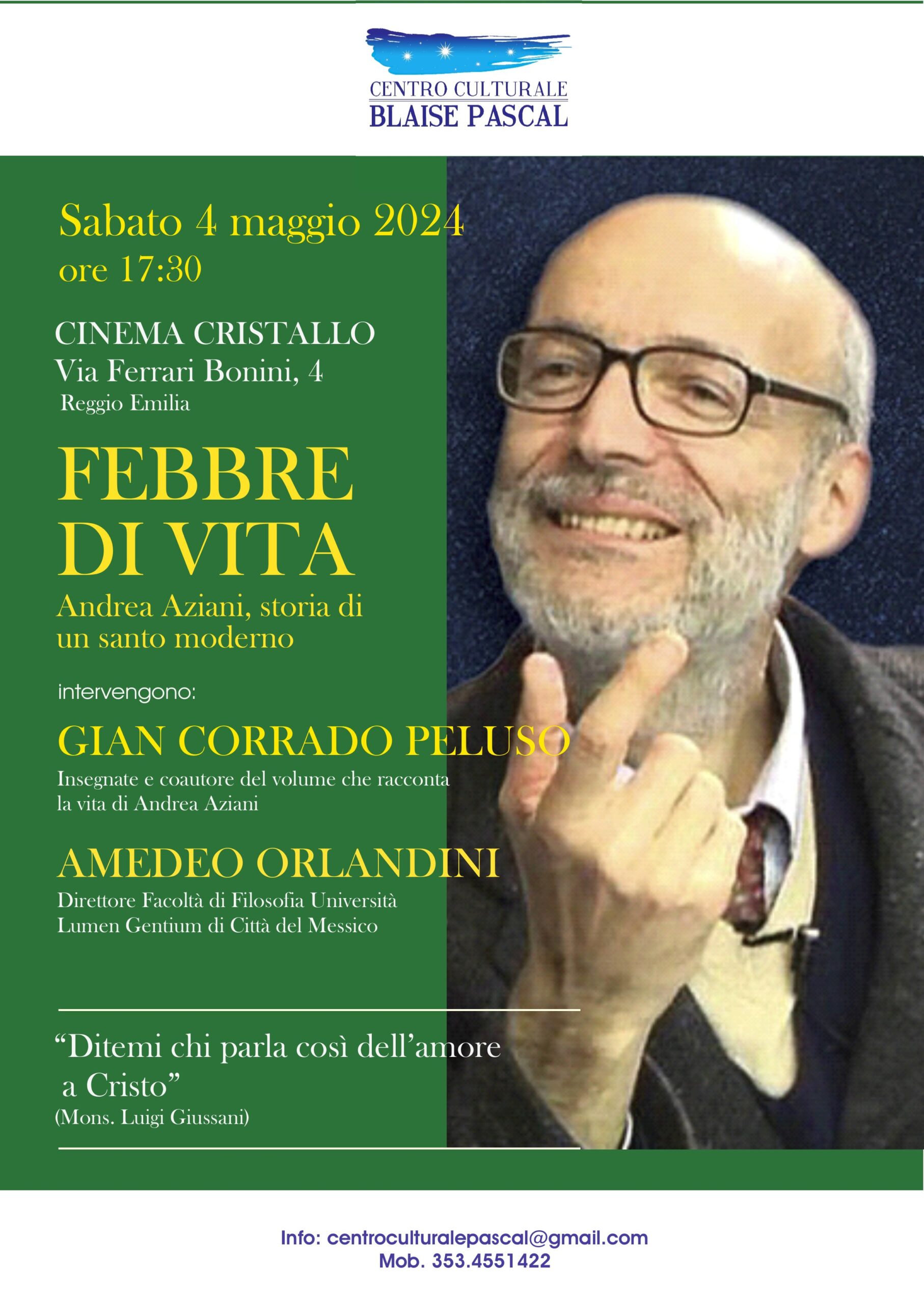 FEBBRE DI VITA - Andrea Aziani, storia di un santo moderno